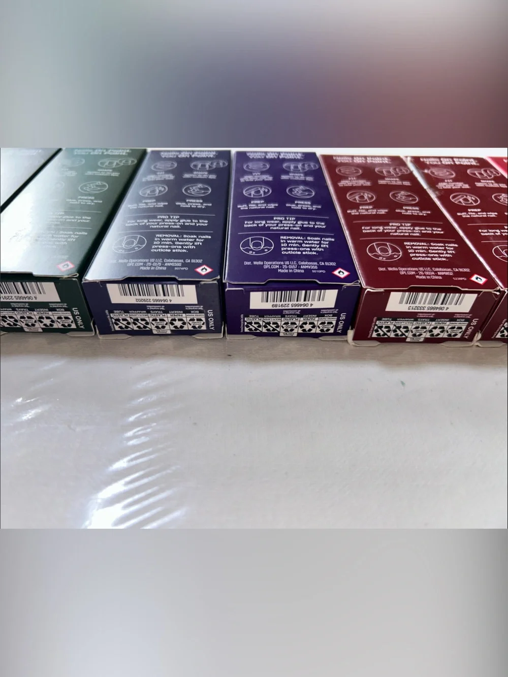 8x OPI On Point Press-On Nails Variety Pack